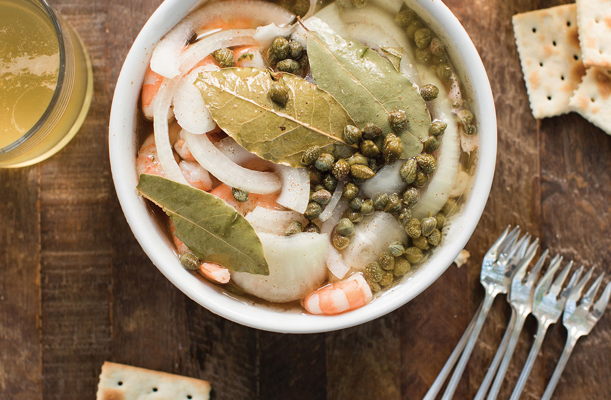 Bowl of Pickled Shrimp